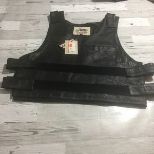 Black Leather Vest
